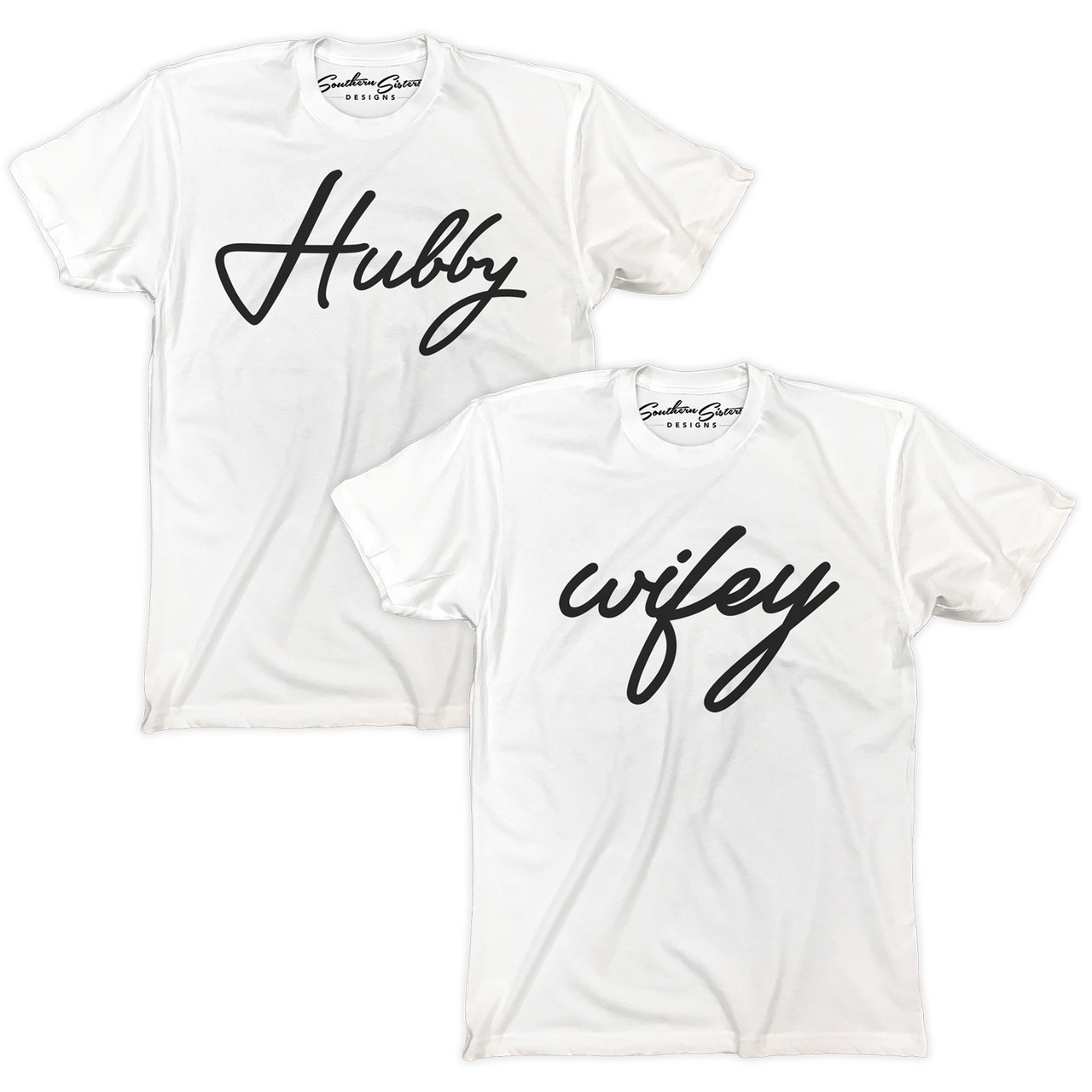 Hubby and Wifey Matching Shirt Set