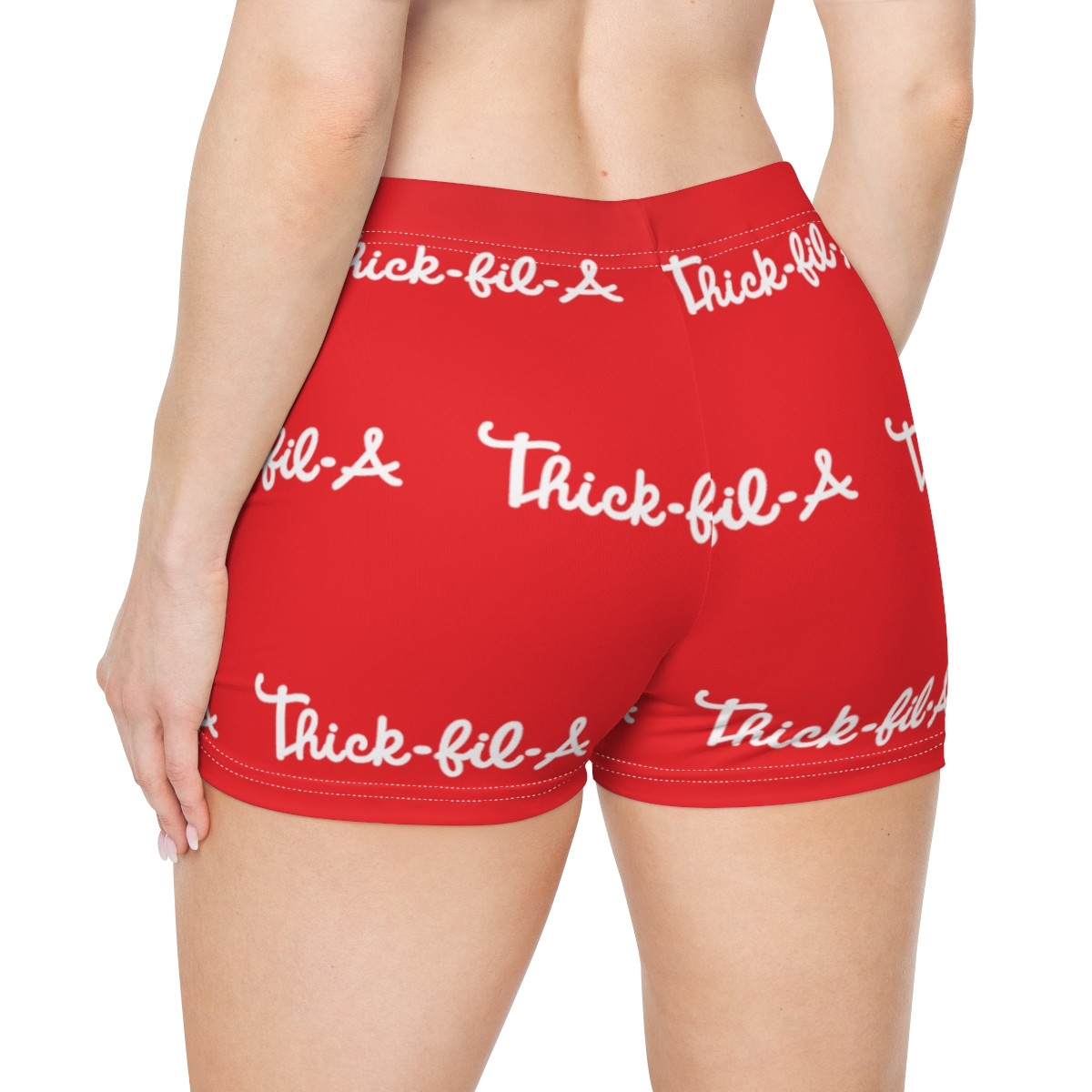 THick Fil A Booty Shorts Work Out Gym Casual